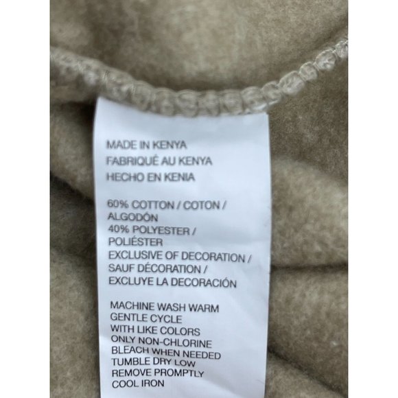 NWT Izod Full Zipper Sweatshirt Jacket Men's Sweat Shirt Size XL NEW Sandy Beige - Picture 8 of 11